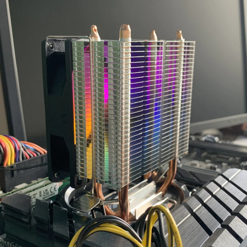X99 CPU Air Cooler 2/4 Heat pipes 3PIN/4PIN Quiet CPU RGB Cooling Fan For Intel LGA 775 1366 1151 1155 1200 1700 2011 AM4 AM5