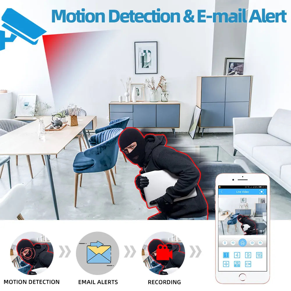 Tuya WIFI PTZ Camera 5MP Black Indoor Baby Monitor Smart Home Wireless Night Vision P2P Security Video Surveillance IP Camera 2K