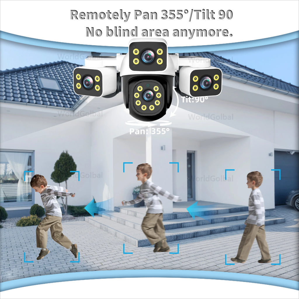 Tuya 15MP Three Lens 10MP Dual Lens Tuya Wifi Camera PTZ Outdoor Wireless Security Camera AI Human Monitoring Video Surveillance