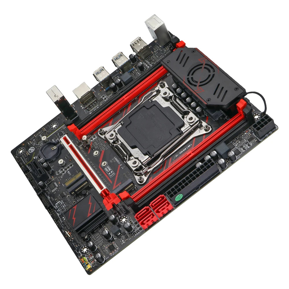 SOYO X99 Gaming Motherboard Kit C612 Chipset with Xeon E5-2682 V4 CPU & 8GB(1x8GB) DDR4 2133MHz RAM M.2 NVME SATA3 TPM2.0 Pin
