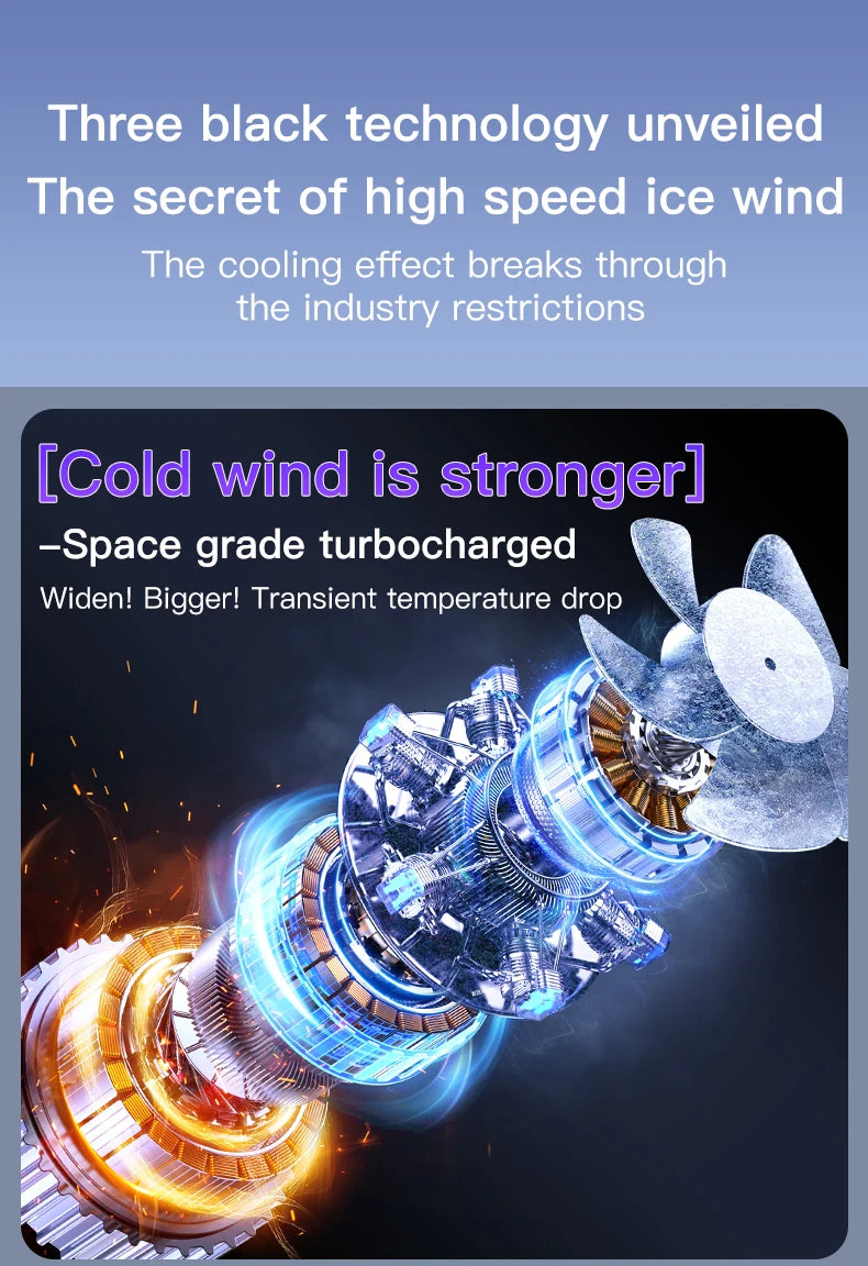 TINSOL New Desktop Electric Fan Air Circulator, Wireless Portable Home Silent Ventilator Suitable for Desktop Wall and Ceiling