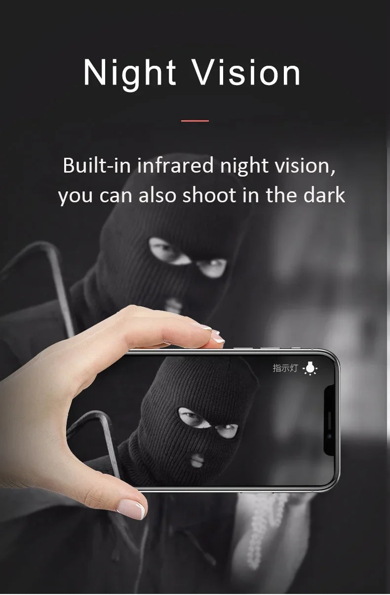 HD A9 Upgraded Version 4K Home Security Body Cam Wireless Mini Wifi Camera Small Phone Switch with Audio Little Surveillance