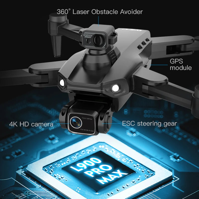 L900 Pro SE MAX GPS Drone 4K Professional With Camera WIFI 360 Obstacle Avoidance FPV Brushless Motor RC Quadcopter Mini Drone