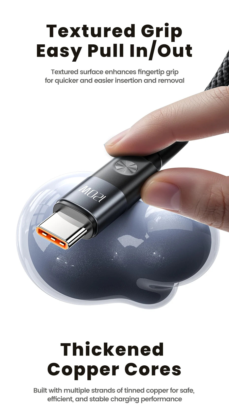 Toocki 6A USB to Type C Cable Charger 120W Turbo Super Charge USB C Cable Fast Charging for Xiaomi Mi 13 17 Pro Redmi Note POCO