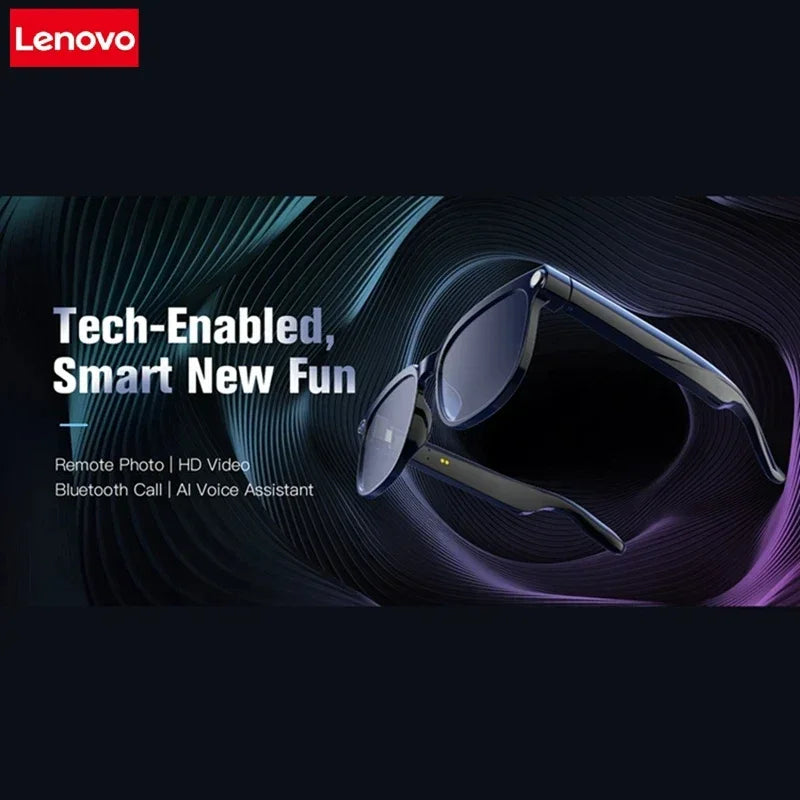 Lenovo 2026 8K HD AI Smart Glasses Multifunctional Translation Photo Video Record Bluetooth Call Music Player Camera Glasses New