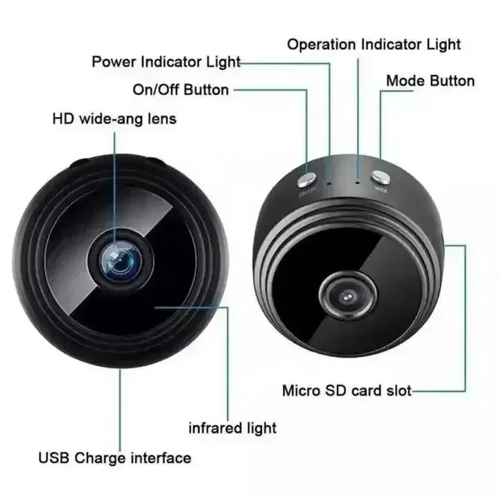A9 Wifi Mini Camera 1080P Security Monitoring Wireless Remote Night Vision Video Surveillance Smart Home Mini DV Cam HD Camera
