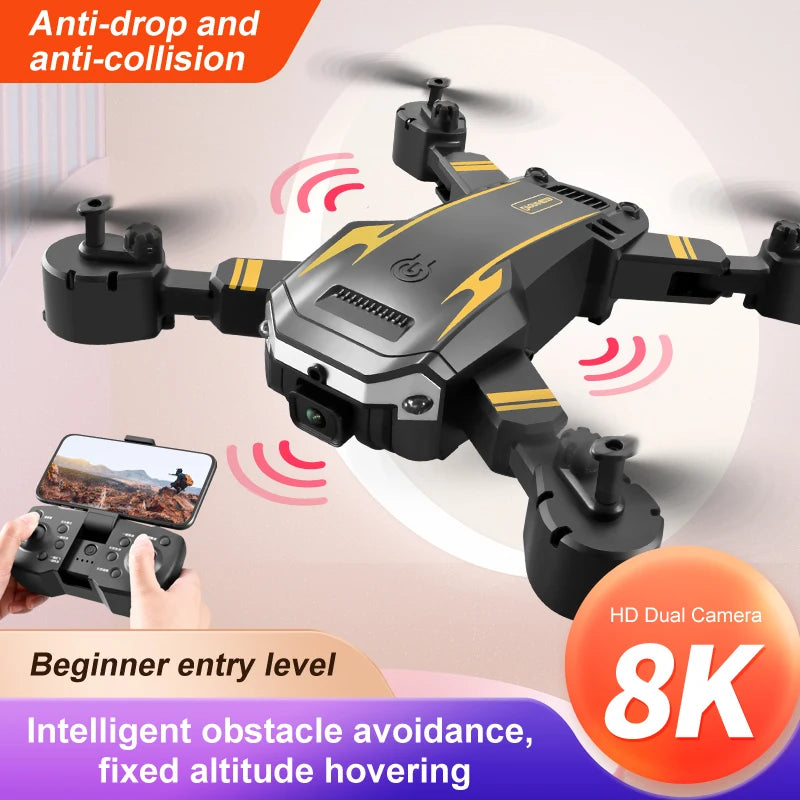 S6 Pro Mini Drone 8K 5G WIFI Professional HD Aerial Photography Dual Camera 360 Obstacle Avoidance Quadrotor Toy