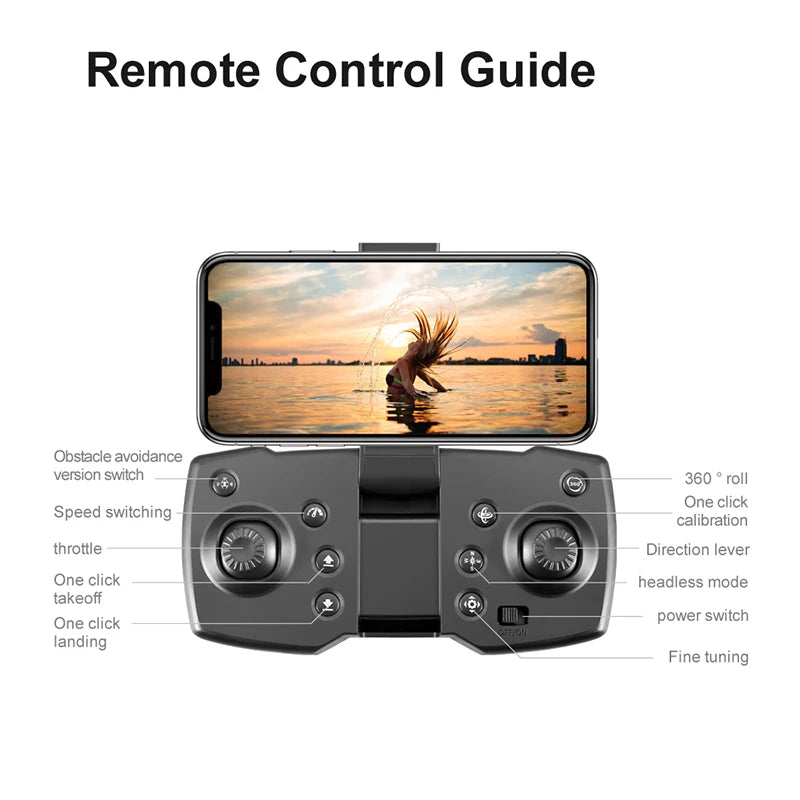 2025 New V88 8K Professional Aerial Dual-Camera Omnidirectional Obstacle Avoidance Mini Drone GPS Folding Quadcopter 10km Toys