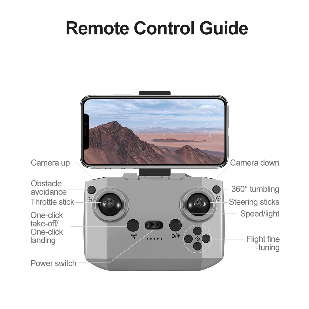 New V66 Mini Drone WIFI FPV Hover 4K Professional HD Camera Pocket Coloful Lights Dron Rc Plane Foldable RC Quadcopter Boy Toys