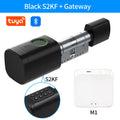 TTLock/ Tuya Bluetooth Smart Fingerprint Digital Cylinder Lock with APP/Password/RFID Card/Key unlock V1 Adjustable Length