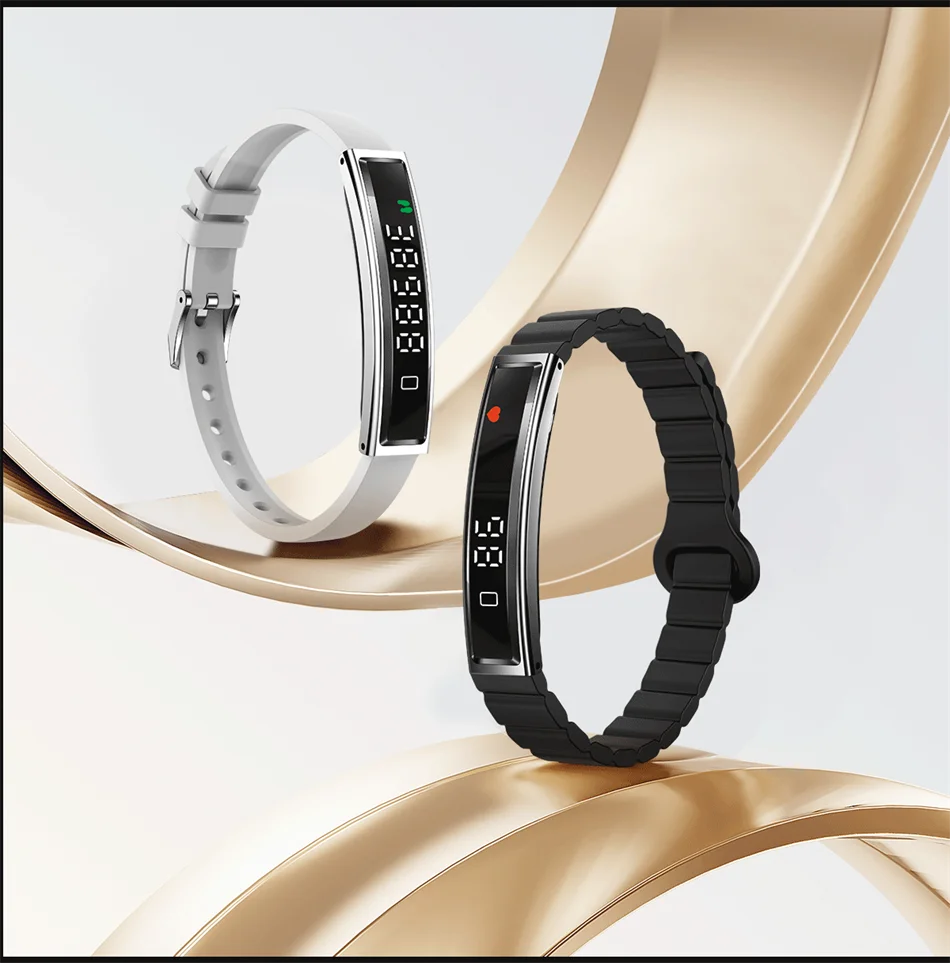 2026 New Fashion Women Smart Bracelet Sport Mode Fitness Tracker Heart Rate Health Monitoring IP68 Waterproof Smart Watch Men