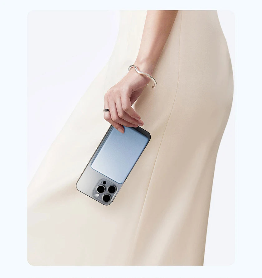 Xiaomi Ultra Slim Magnetic Power Bank 5000mAh WPB0507S Qi 7.5W Wireless Charger for Xiaomi 14 15 iPhone 15 16 MagSafe Charging