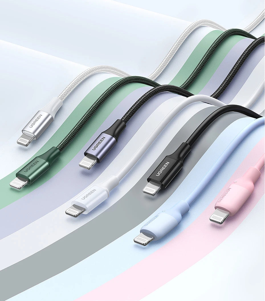 UGREEN MFi 20W PD USB C to Lightning Cable for iPhone 14 13 12 Pro Max Fast Charging for iPad Mini Phone Type C Cable