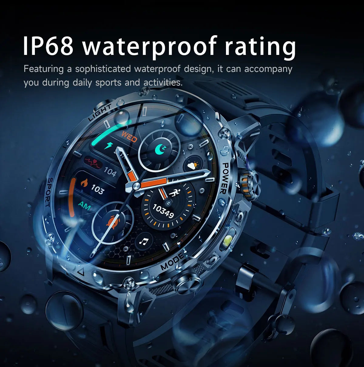 2026 New Military TANK SmartWatch Bluetooth call 10ATM Waterproof 1400mAh Battery Heart rate monitoring Outdoor Sports Watch Men