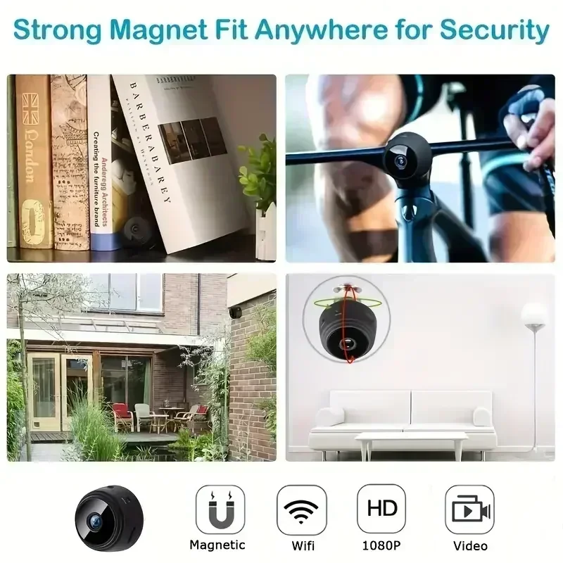 A9 Wifi Mini Camera 1080P Security Monitoring Wireless Remote Night Vision Video Surveillance Smart Home Mini DV Cam HD Camera