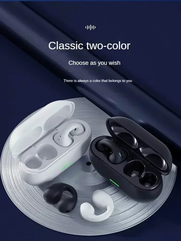 T75 Bluetooth headset 5.3 wireless bone conduction headset clip-on music sports game headset