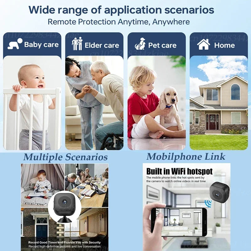 New 4K Security Camera Mini Full Color Night Vision HD WiFi Monitor Waterproof Motion Detect Surveillance mini Camera 2026