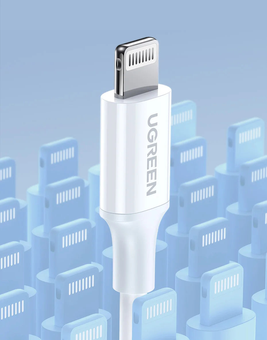 UGREEN MFi 20W PD USB C to Lightning Cable for iPhone 14 13 12 Pro Max Fast Charging for iPad Mini Phone Type C Cable