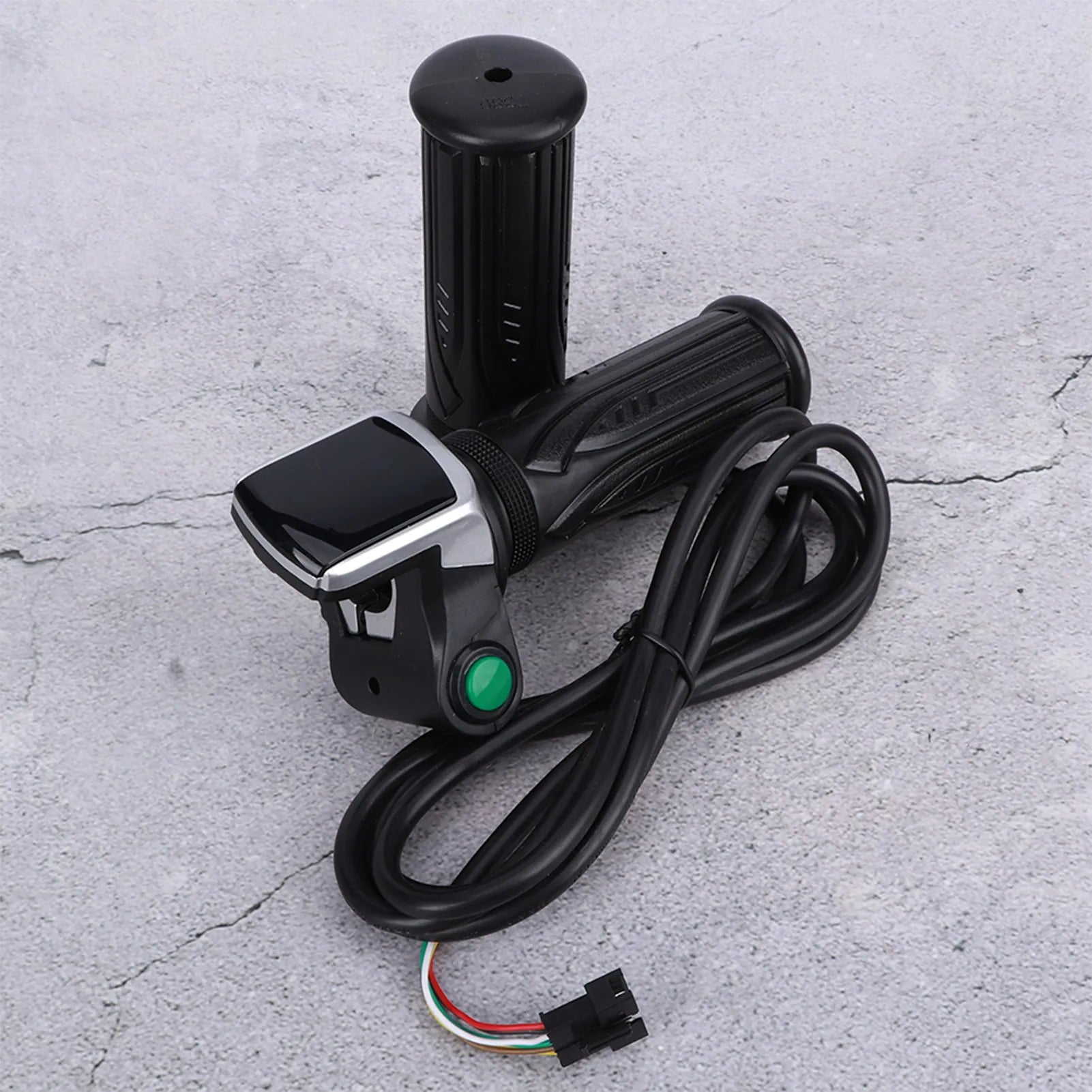 New 36V/48V LCD Electric Quantity Display with Switch EBike Speed Governing Throttle Grip 6 Cores Electric Throttle Grip