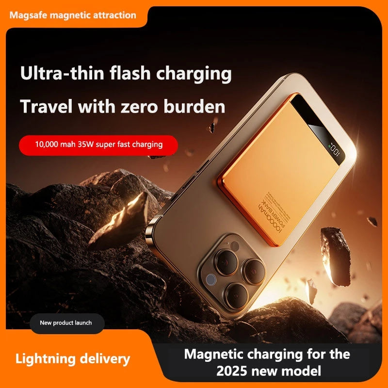 VIVO 10000mAh Ultra Slim Power Bank 20W Magnetic Wireless Fast Charging CCC Portable Battery For MagSafe Watch iPhone Samsung