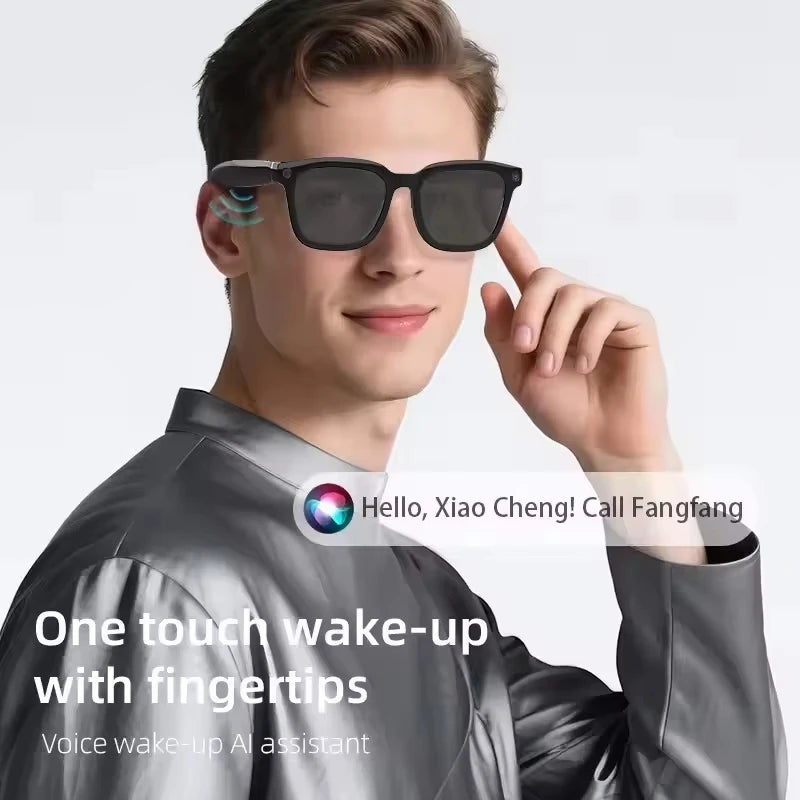Lenovo 8K AI Glasses New AI Translation 1200MP HD Camera Shooting Image Bluetooth Call Recording Music AI Smart Sunglasses 2026