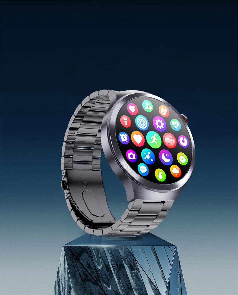 2026 New Health Check Care Smart Watch For man ECG+PPG Accurate Uric Acid Blood Pressure Body Fat Fitness Waterproof Smart Watch