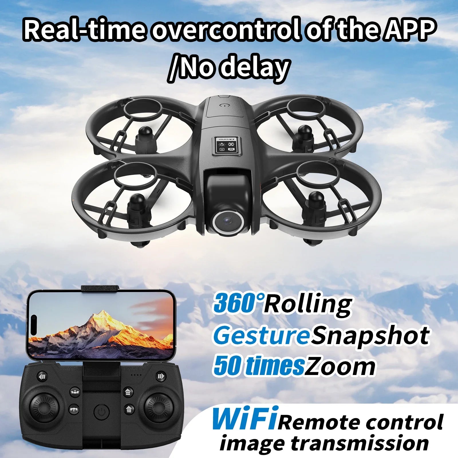YL3 Mini Drone 8k Camera 180° ESC Optical Flow Positioning WIFI Aerial Photography Remote Control Aircraft G-safe Drone Toy Gif