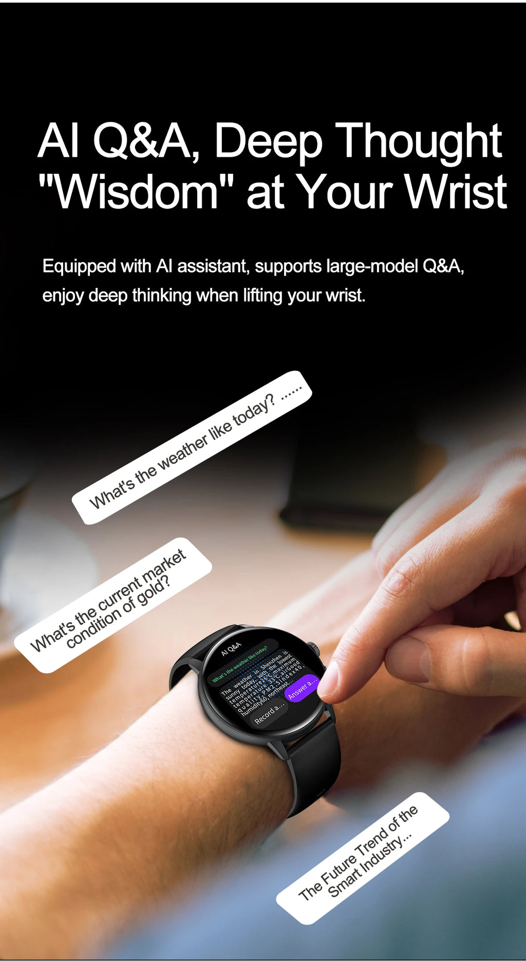 2026 New AI Accurate Diagnosis Body Fat Uric Acid BP ECG SmartWatch HD AMOLED Screen call Sport Health Smart watch For Men women
