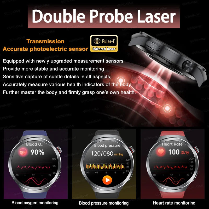 Hospital Level Accurate Measurement Blood Analysis Health Smart Watch ECG Uric Acid Blood Lipids BT Call Smart Watches For man