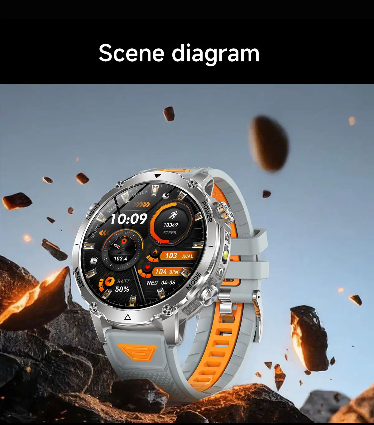 2026 New Military TANK SmartWatch Bluetooth call 10ATM Waterproof 1400mAh Battery Heart rate monitoring Outdoor Sports Watch Men