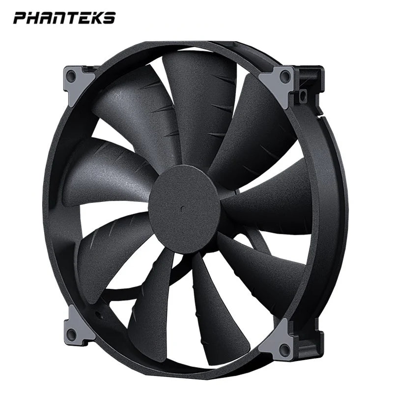 PHANTEKS F200SP Black High Air Volume Computer Case Fan 200mm 4Pin PWM Quiet Cooling Fan FDB Hydraulic Bearings