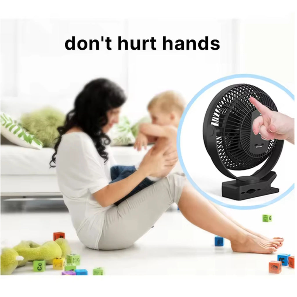Portable Mini Hand Clip Fan USB Charging Quiet Desktop Electric Fan High Quality Student Dormitory Small Cooling Ventilador Fans