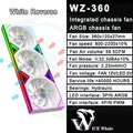 ICE Whale WZ-120/240/360 PC Case Fan  ARGB Motherboard Sync combination structure Cold Exhaust Cooling Fan ventilador