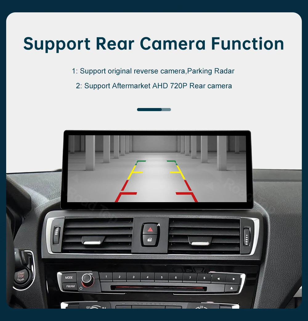 12.3 RoadTop Wireless CarPlay Android Auto Multimedia Linux Screen For BMW Series 1 2 F20 F21 F22 F23 F45 F46 NBT EVO 2012-2018