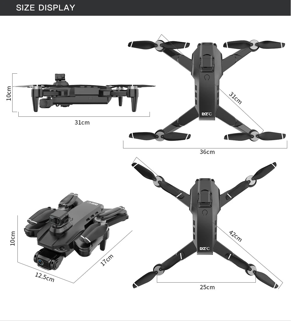 L900 Pro SE MAX GPS Drone 4K Professional With Camera WIFI 360 Obstacle Avoidance FPV Brushless Motor RC Quadcopter Mini Drone