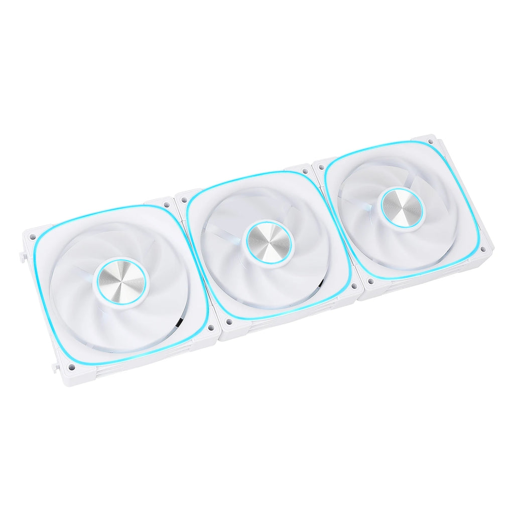 G-PARTNERS Interstellar P2 Building Block Fan Triple ARGB PWM PC fan 12cm Desktop Computer metal contacts Wireless splicing fan