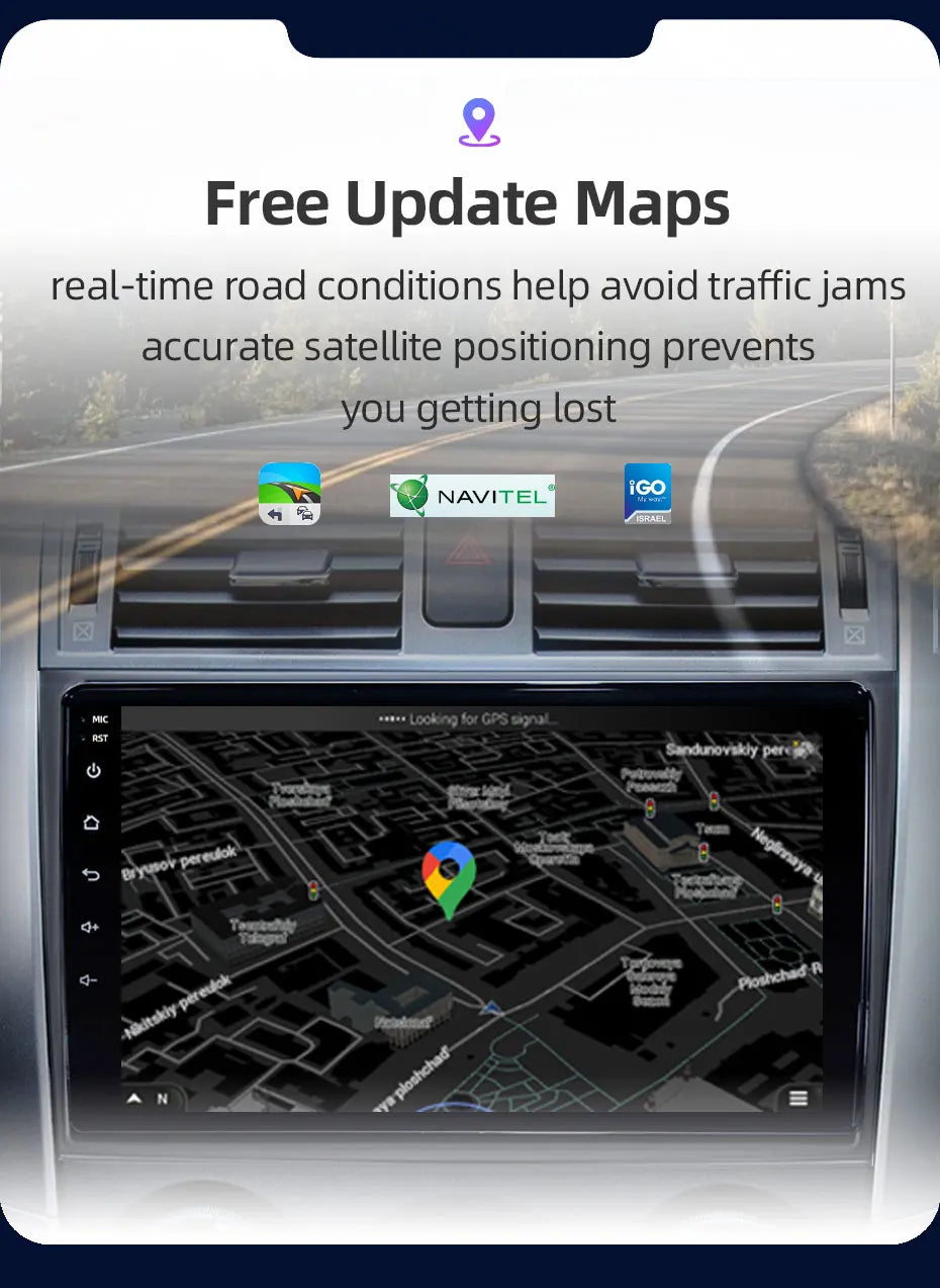 JUNDOF 9" Android Car Stereo Radio for Toyota Corolla 2006 2007 2008 2009 2010 2011 2012 2013 Multimedia Player 2 Din Head Unit
