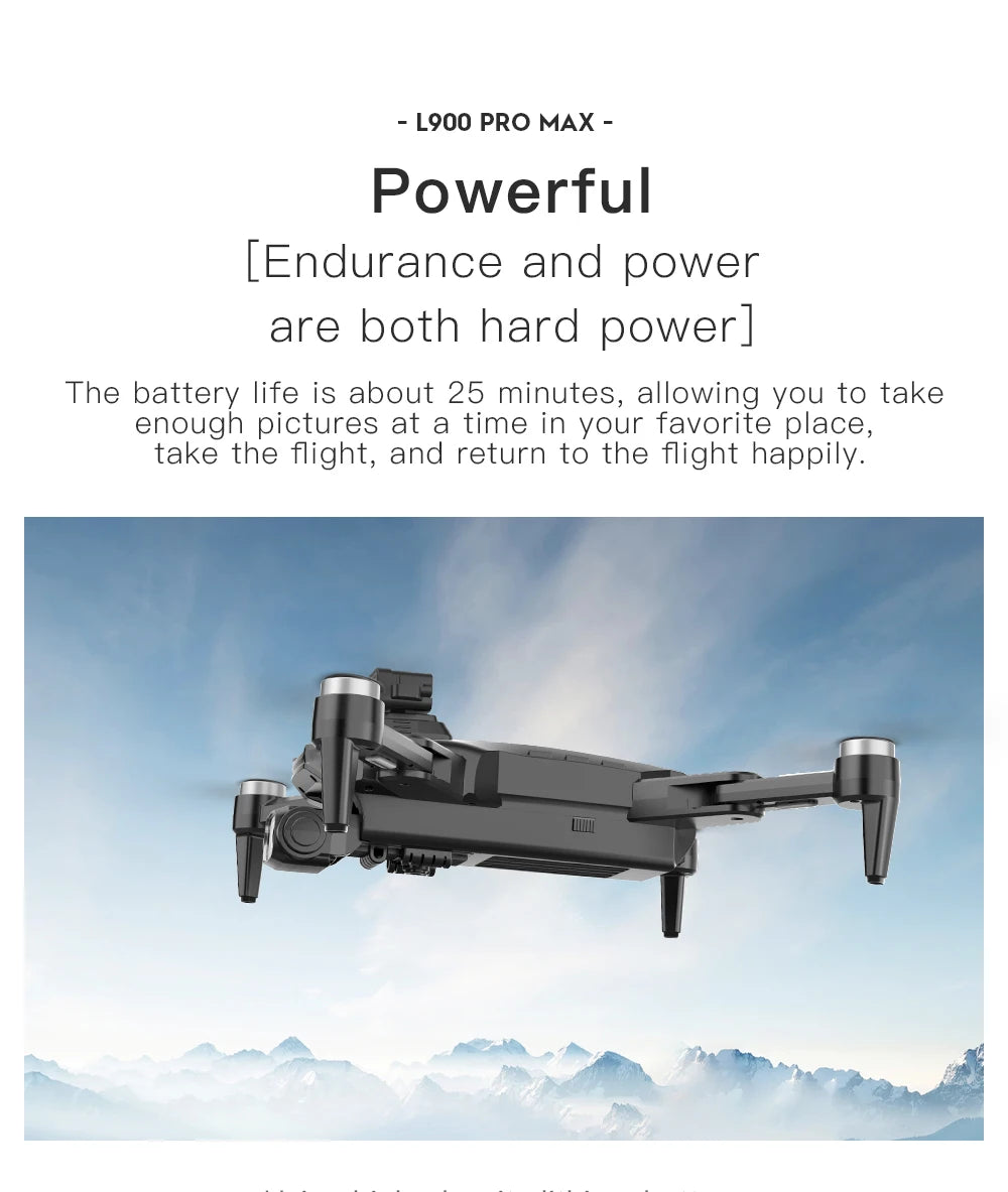 L900 Pro SE MAX GPS Drone 4K Professional With Camera WIFI 360 Obstacle Avoidance FPV Brushless Motor RC Quadcopter Mini Drone