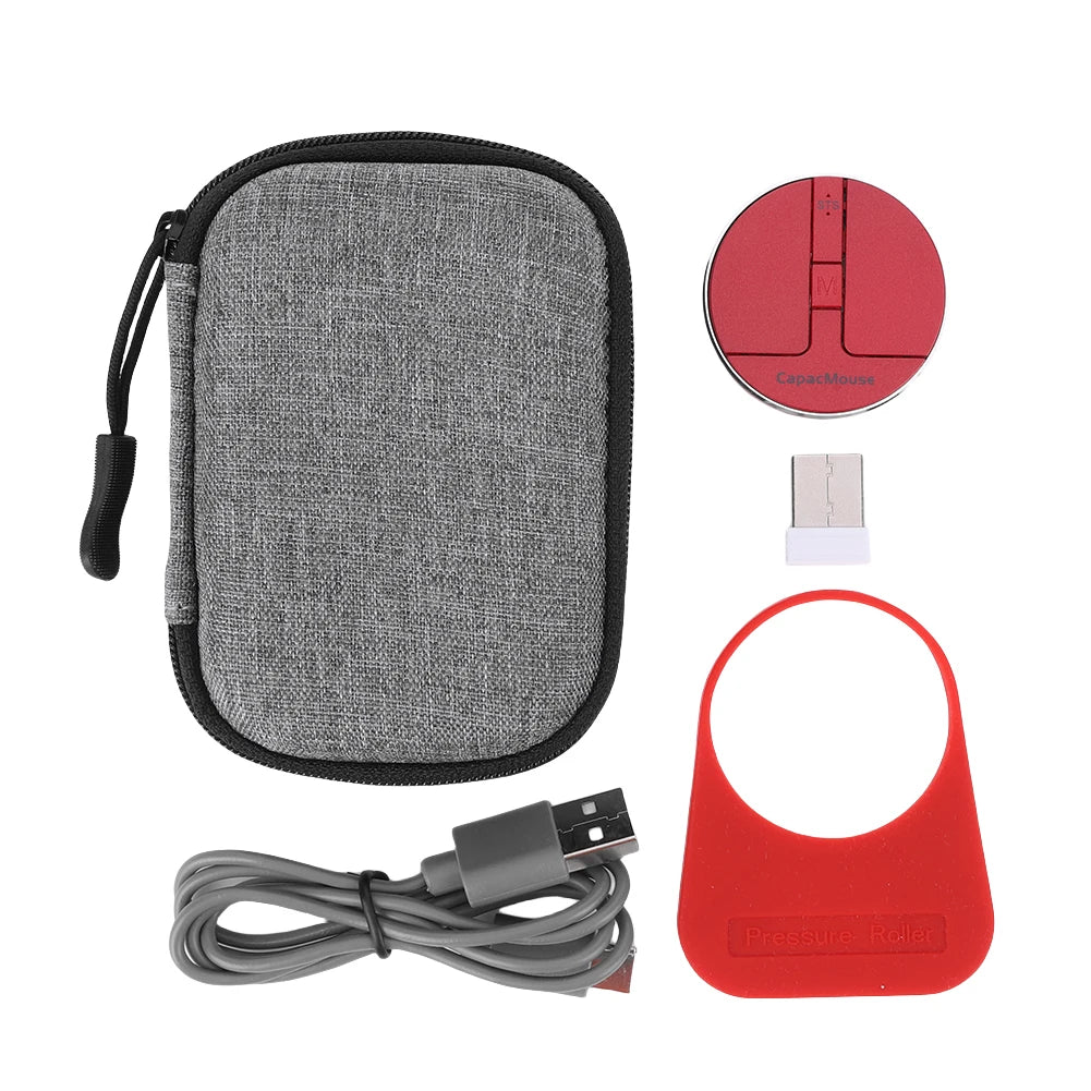 Wireless Mouse 3 Mode Bluetooth5.2/2.4G/USB Mini Capacitive Mice Ultra Thin Wireless Computer Mouse Adjustable DPI for PC Laptop