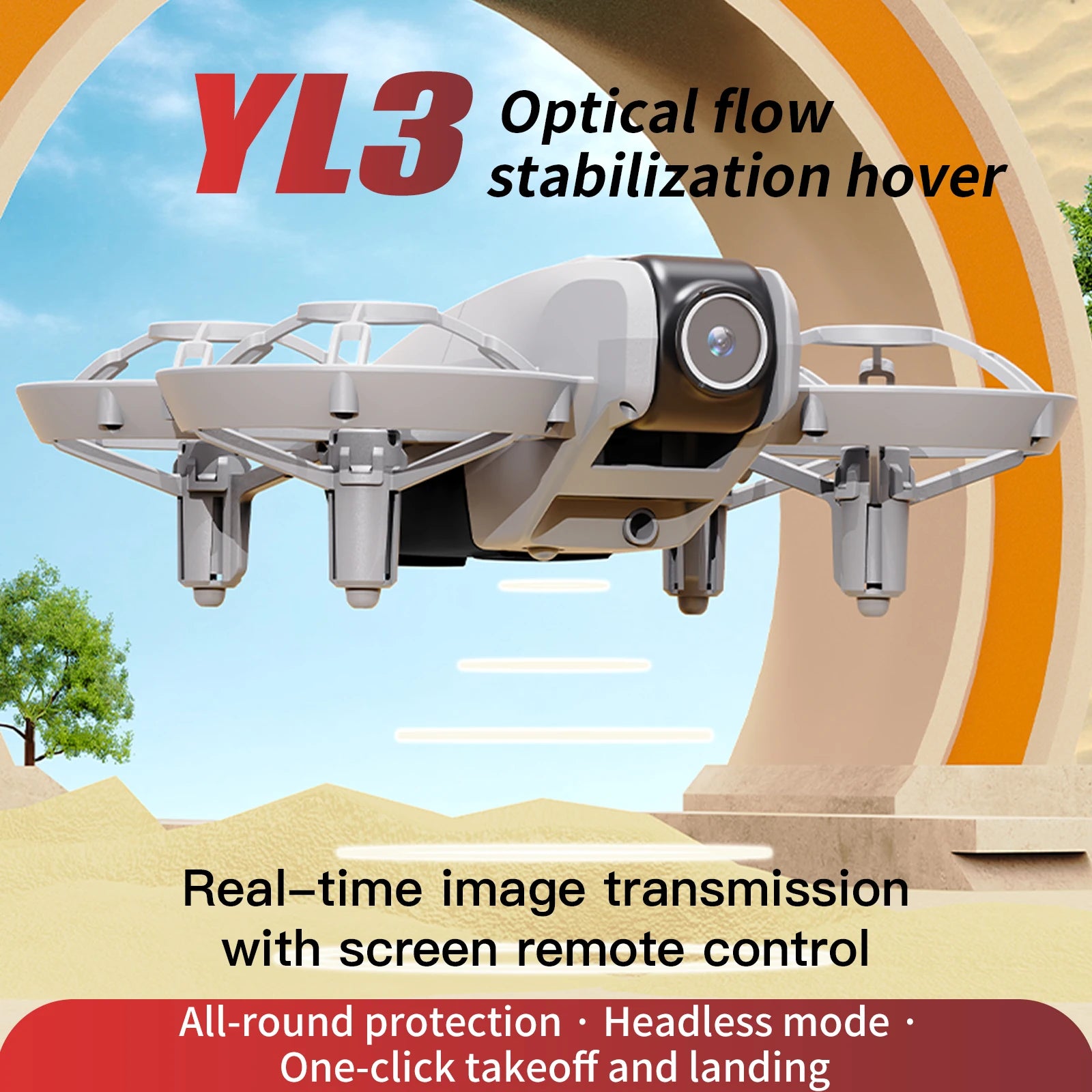 2026 Mini Quadcopter Screen Aerial Photography High-Definition Dual-Camera Foldable 3D Flip App Control Drone Optical Flow