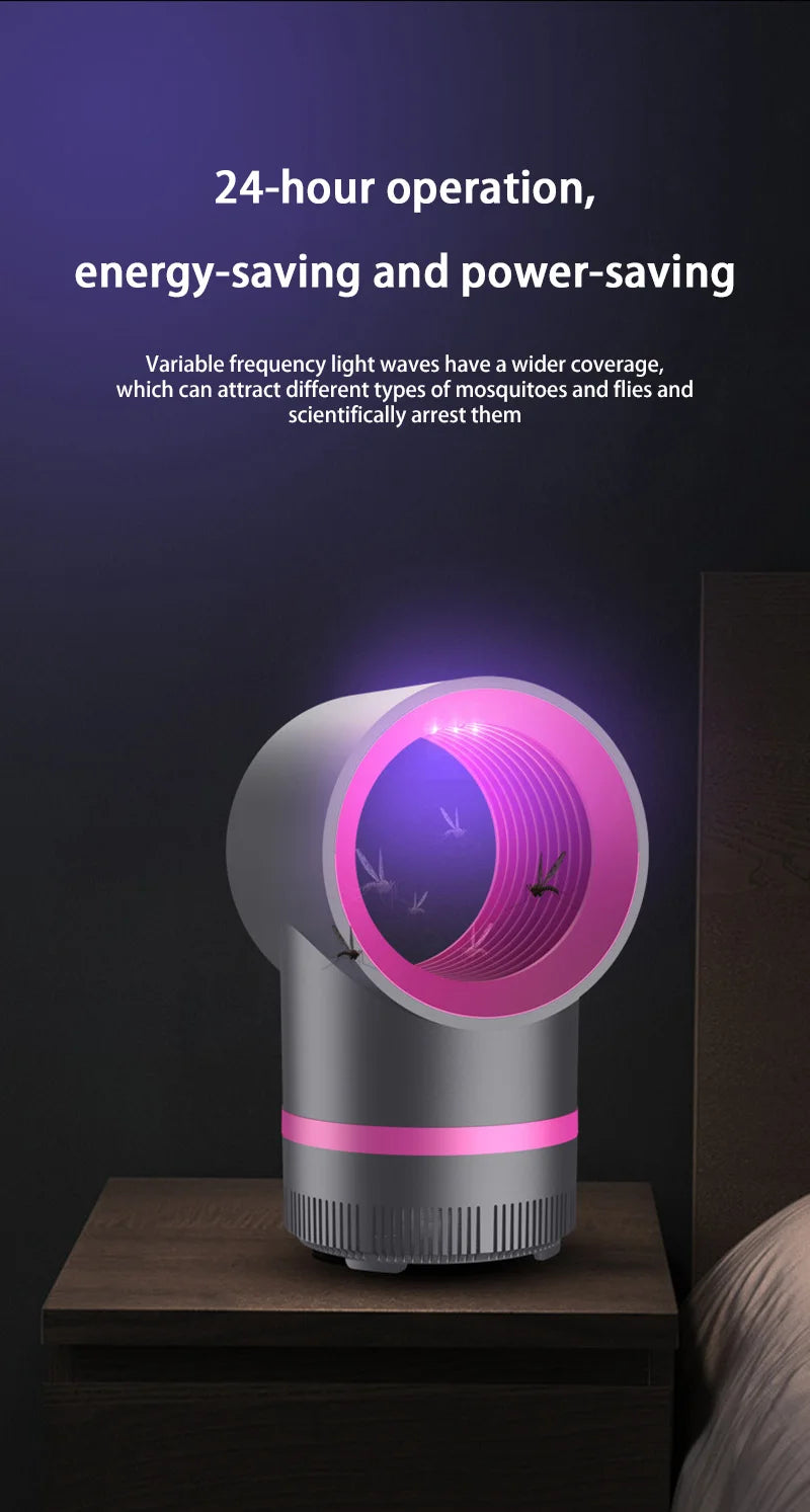 New Plug in Type Mosquito Light Portable Physical Trapping Electric Mosquito Trap Lndoor Mosquito Killer Lamp With USB Cable