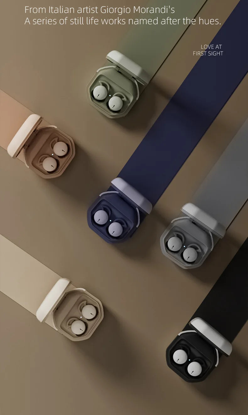 Wireless Earbuds for Sleeping invisible Small Bluetooth Eraphones Mini Comfortable Noise Blocking for Side Sleeping Home Work