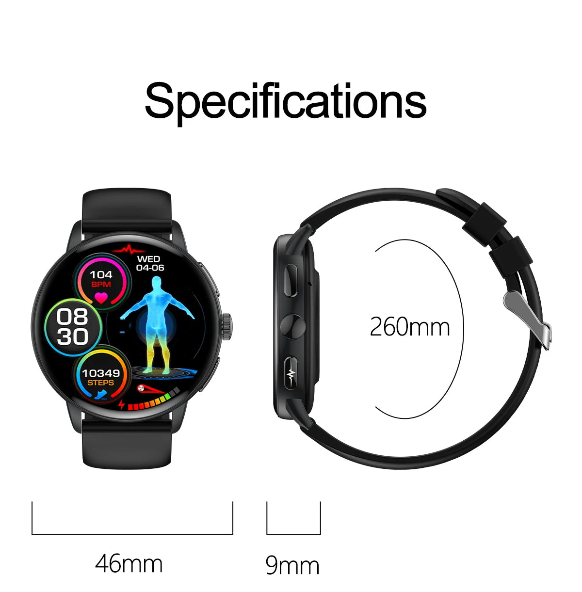 2026 New AI Accurate Diagnosis Body Fat Uric Acid BP ECG SmartWatch HD AMOLED Screen call Sport Health Smart watch For Men women
