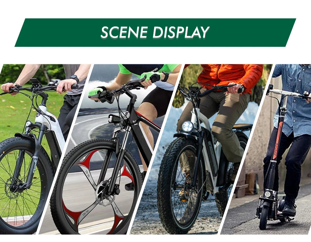 UART 2 Multifunctional LCD Screen Electric Bicycle Display Computer Bike Rainproof Speedometer Odometer Cycling Waterproof