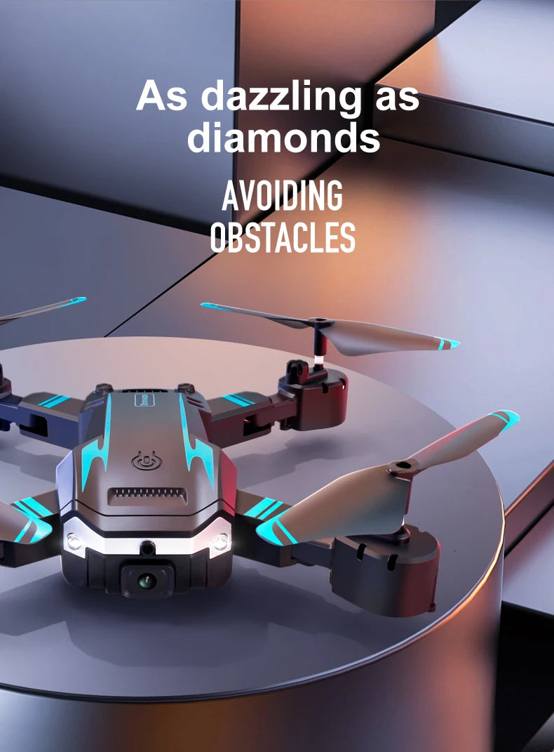 S6 Pro Mini Drone 8K 5G WIFI Professional HD Aerial Photography Dual Camera 360 Obstacle Avoidance Quadrotor Toy