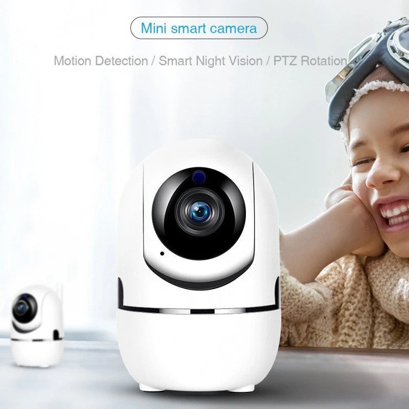 Lenovo Mini Smart Home Camera Infrared HD Wireless WiFi Surveillance Camera with 5MP Full-Color Night Vision Security Camera