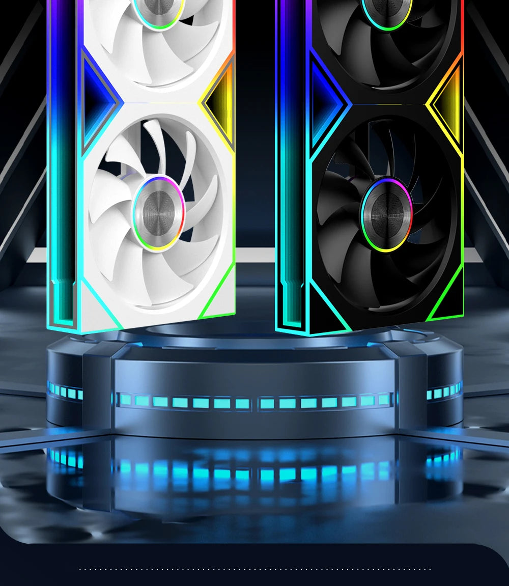 ICE Whale WZ-120/240/360 PC Case Fan  ARGB Motherboard Sync combination structure Cold Exhaust Cooling Fan ventilador