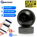 Tuya WIFI PTZ Camera 5MP Black Indoor Baby Monitor Smart Home Wireless Night Vision P2P Security Video Surveillance IP Camera 2K