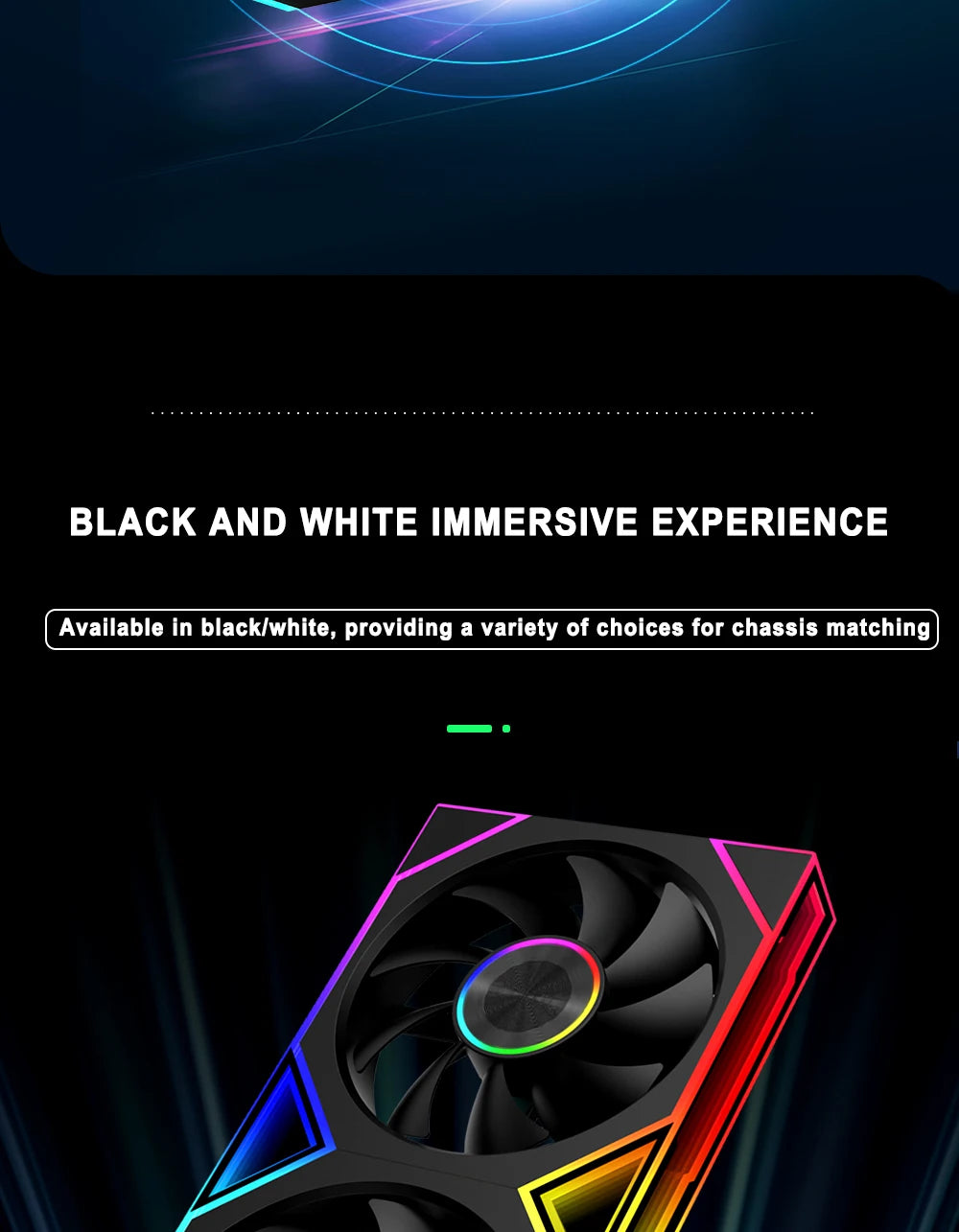 ICE Whale WZ-120/240/360 PC Case Fan  ARGB Motherboard Sync combination structure Cold Exhaust Cooling Fan ventilador