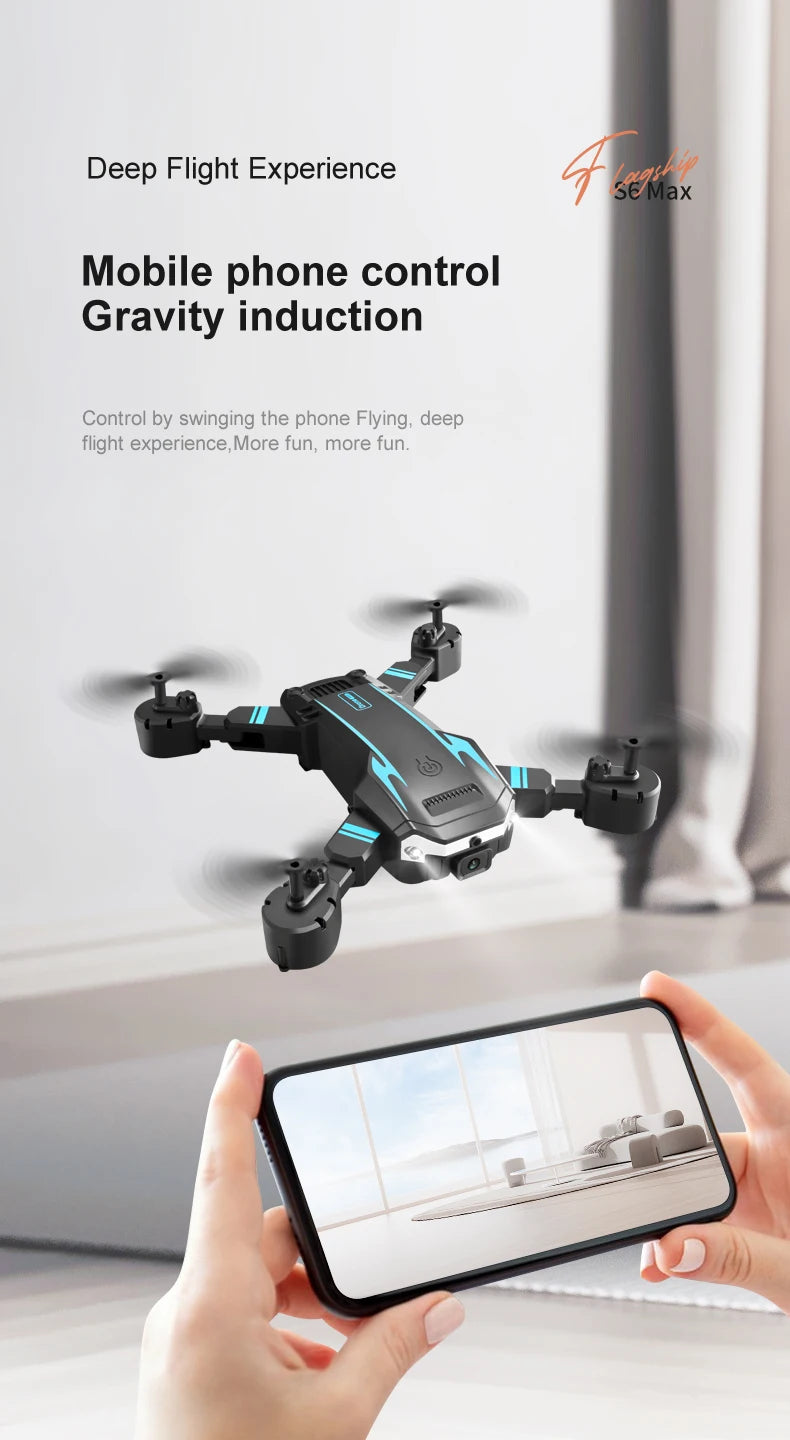 S6 Pro Mini Drone 8K 5G WIFI Professional HD Aerial Photography Dual Camera 360 Obstacle Avoidance Quadrotor Toy